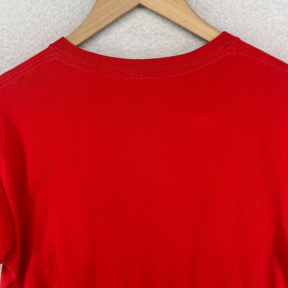 SAUSAGE PARTY Shirt Adult L DONT BE A WIENER Hotdog Happy Face Short Sleeve Red - Picture 4 of 12